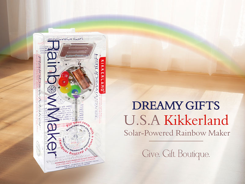 Dreamy Gifts-- U.S.A Kikkerland Solar-Powered Rainbow Maker